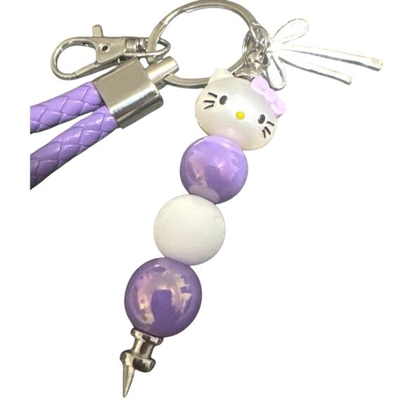 Purple Hello Kitty Charm, wristlet or key chain all in one! Brand New. - Picture 2 of 6